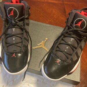Jordan Black and Red Men's Sneaker